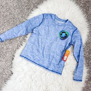 NWT Blue Kids Rashguard Long Sleeve Shirt with SPF 50
